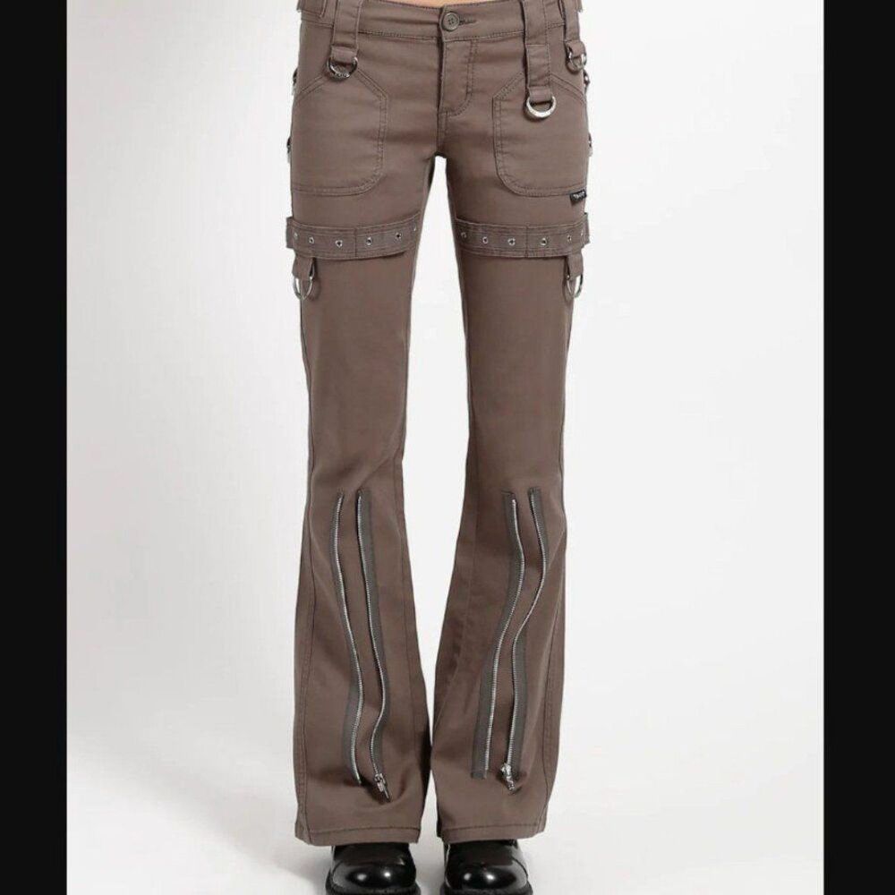 Tripp NYC Super Eyelet Olive Pants